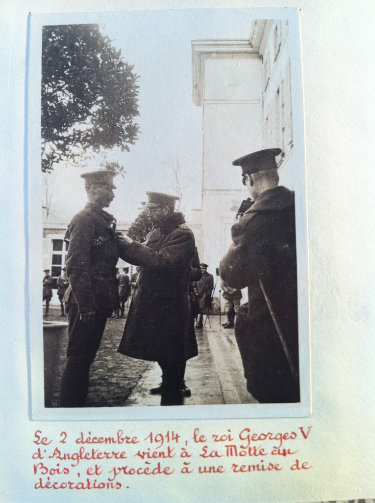 The King Georges V in the castle , 2 December 1914